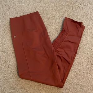 Large burnt orange leggings from Fabletics